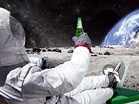 Carlsberg: Kosmonaut si dává pivo na Měsíci