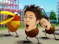 Morinaga: Tančící hlavy s ptákem (japonská reklama)